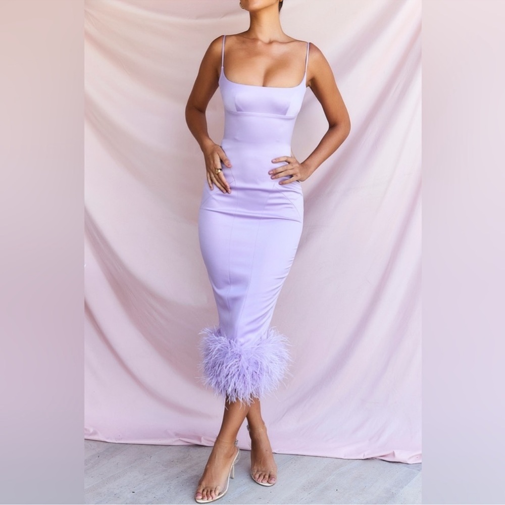 HOUSE OF CB Purple Helena Dress S